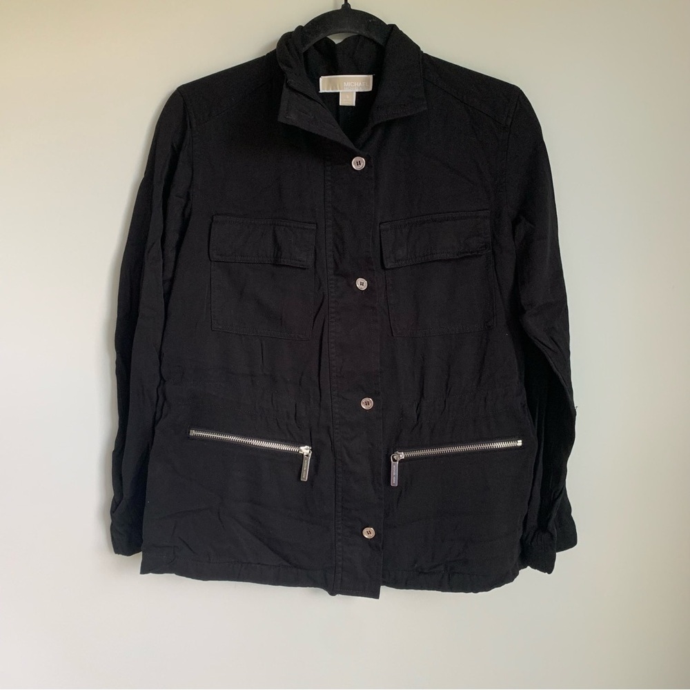 Michael Kors Black Unlined Utility Jacket